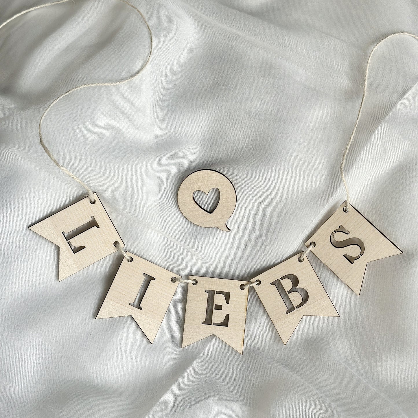Flatlay Deko Set M "Girlande Liebs"