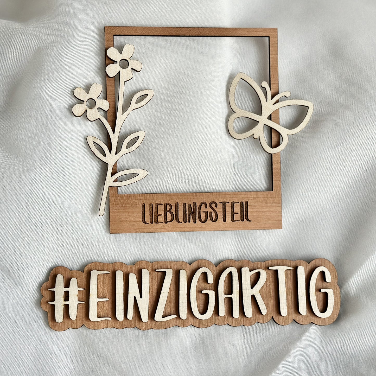 Flatlay Deko Set M "Photoframe Einzigartig"