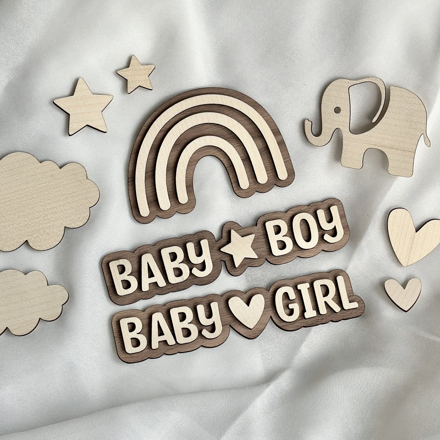 Flatlay Deko Set L "Baby Package"