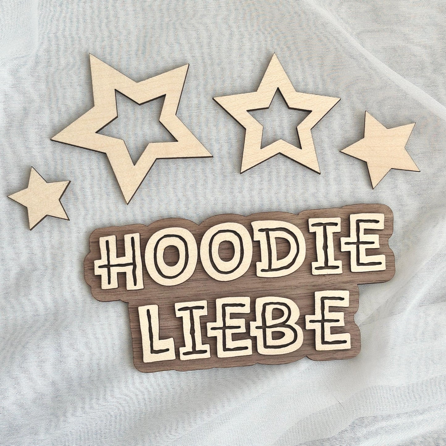 Flatlay Deko Set M "Hoodie Liebe"
