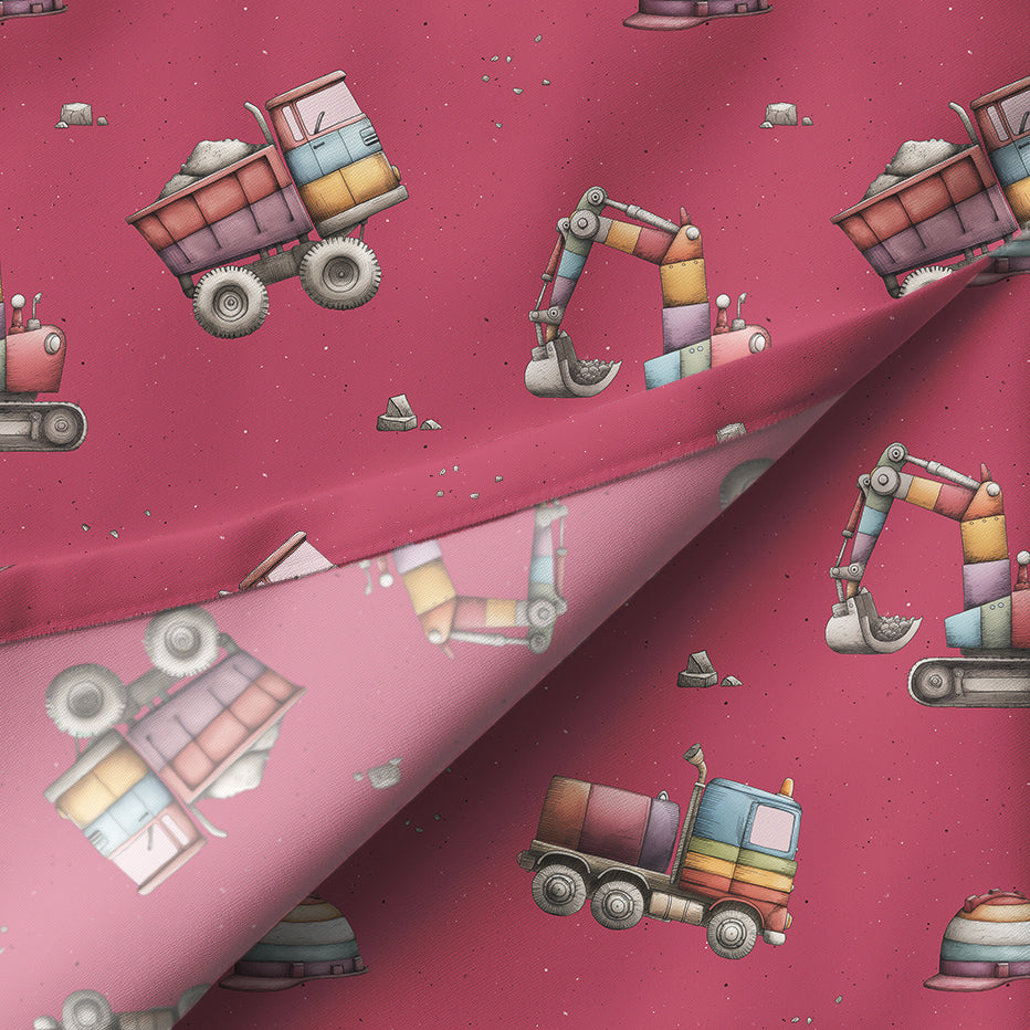 Exklusivdesign "BAUSTELLE" himbeer