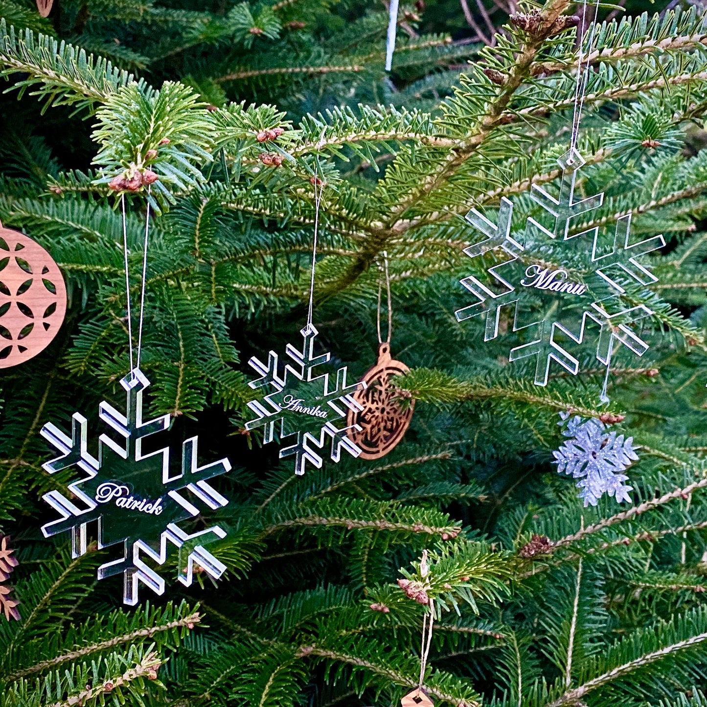 Schneeflocke personalisiert