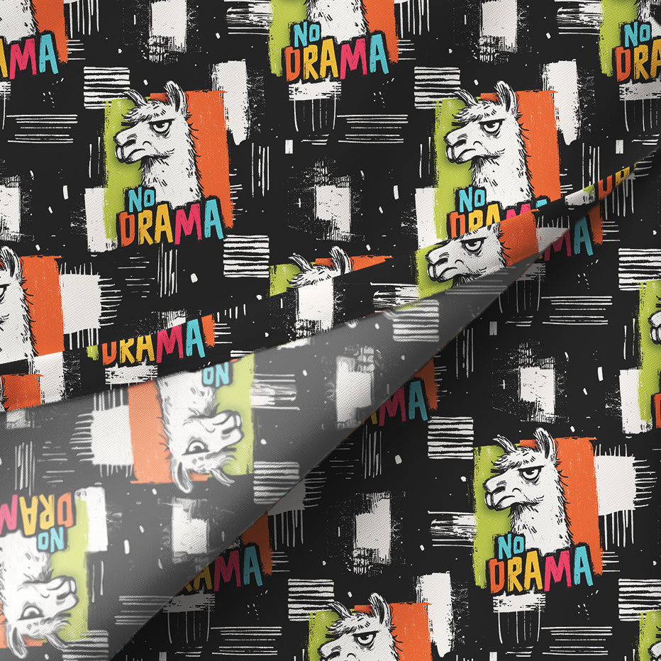 Exklusivdesign "NO DRAMA LAMA" black