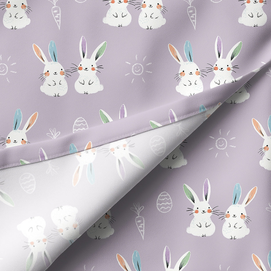 Non-exklusives Design "PASTELLKREIDE-HASEN" lavendel