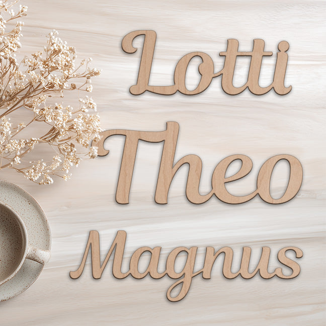 Schriftzug aus Holz Style "Magnolie"