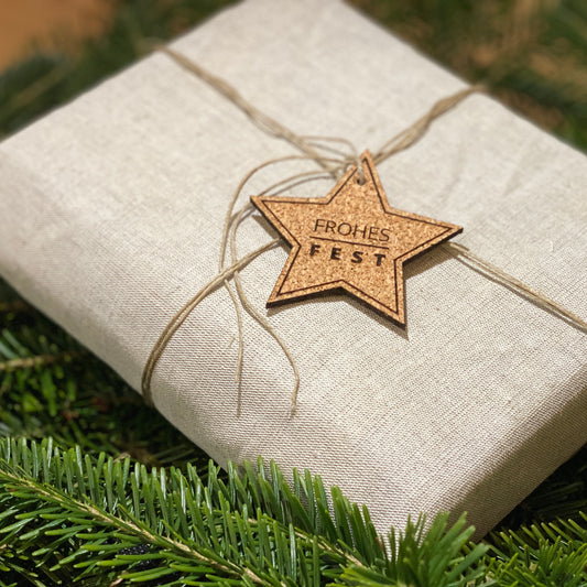 Geschenks-Anhänger "Kork" 4er-Set