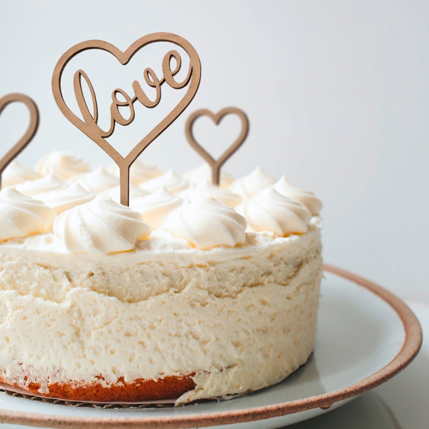 Caketopper Set "love" 3-teilig