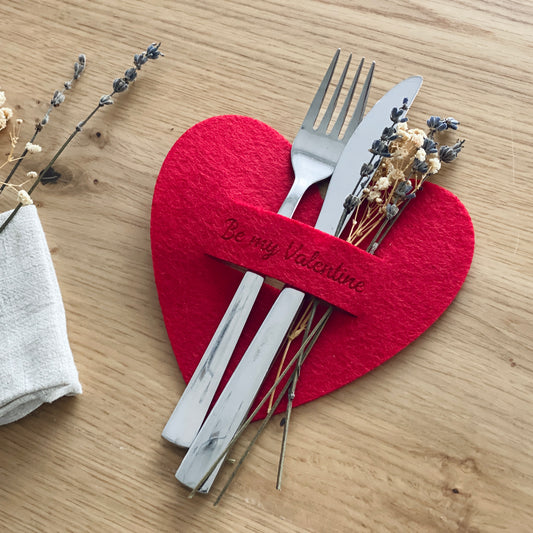 Besteckhülle "Valentinstag"
