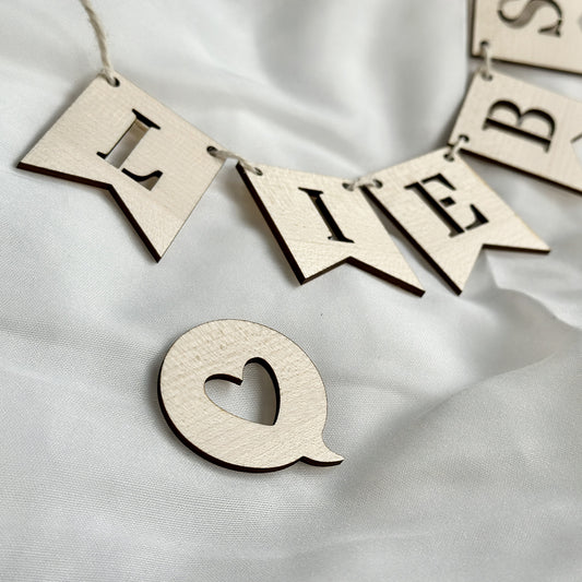 Flatlay Deko Set M "Girlande Liebs"