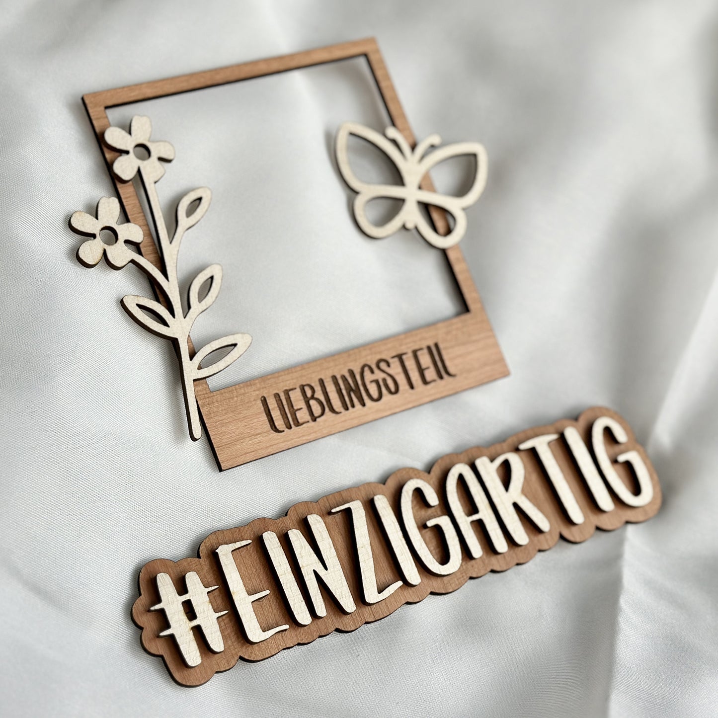 Flatlay Deko Set M "Photoframe Einzigartig"