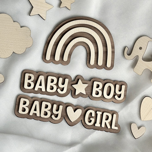 Flatlay Deko Set L "Baby Package"