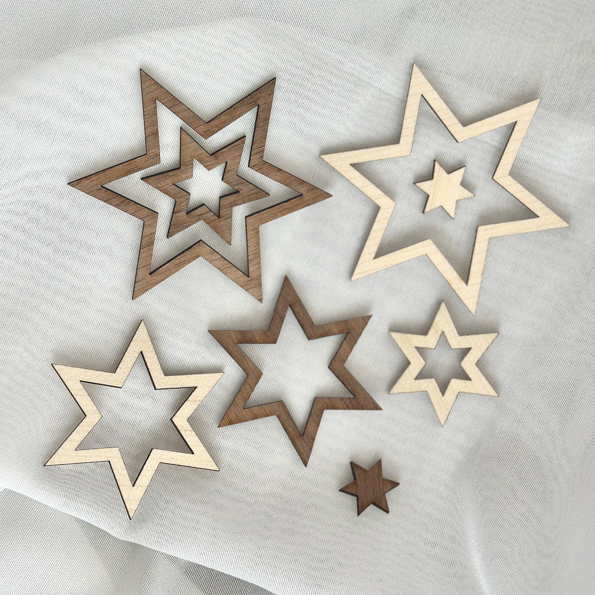 Flatlay Deko Set S "Wintersterne"