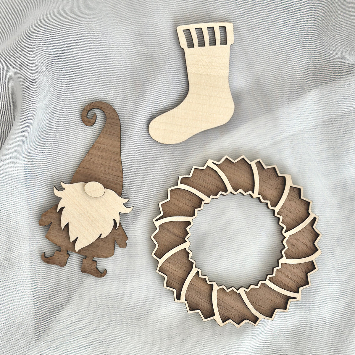 Flatlay Deko Set M "Weihnachtswichtel"