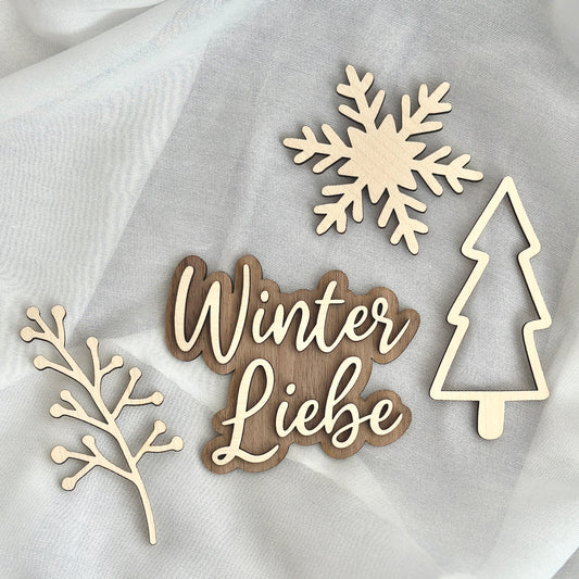 Flatlay Deko Set M "Winter Liebe"