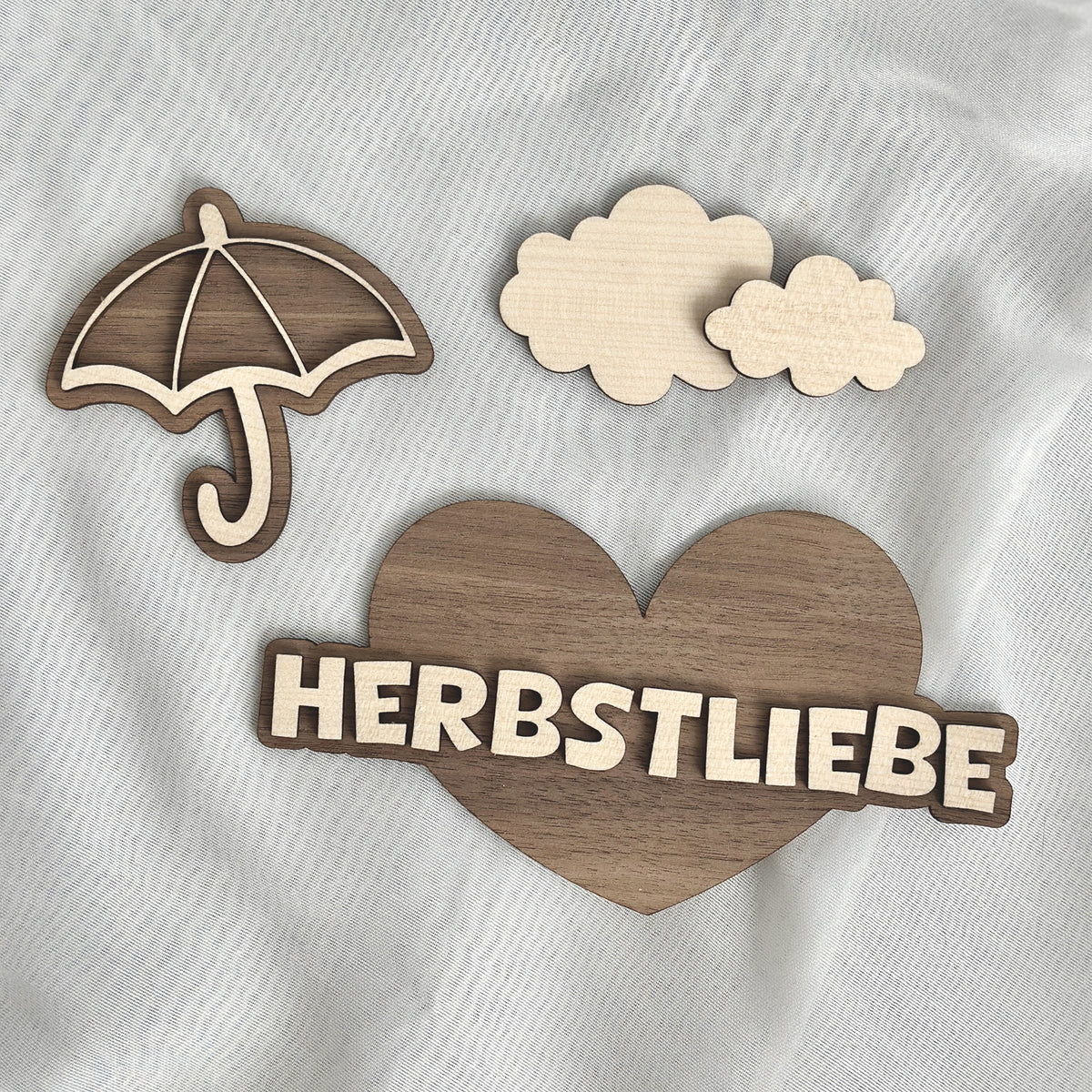 Flatlay Deko Set M "Herbstliebe Herz"