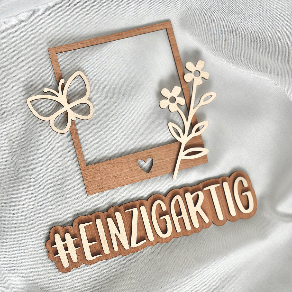 Flatlay Deko Set M "Photoframe Einzigartig"