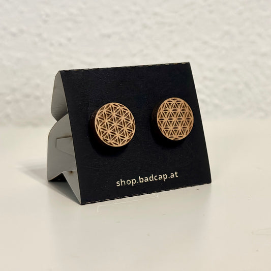 Ohrstecker "Lebensblume" Erle