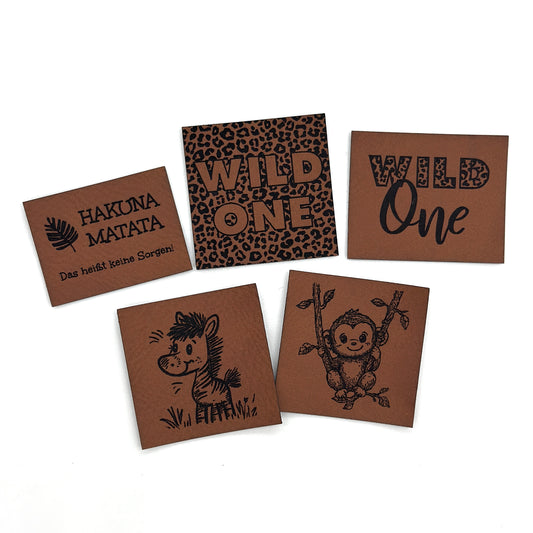Lagerware 5 Stk. Labels SET "Wild"