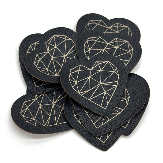 Lagerware 10 Stk. Labels "Crystal Heart"