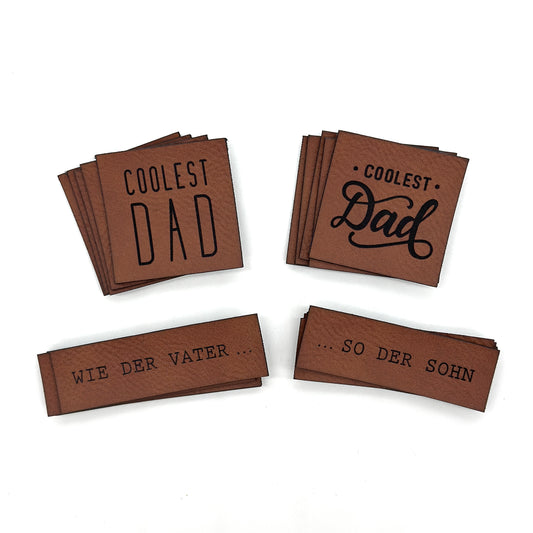 Lagerware 20 Stk. Labels SET "Dad"