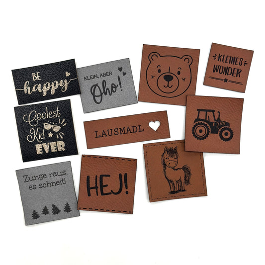 Lagerware 10 Stk. Labels SET "Mixed"