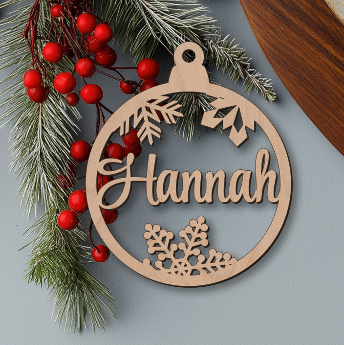 Weihnachtskugel personalisiert