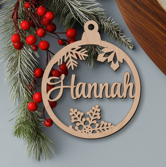 Weihnachtskugel personalisiert