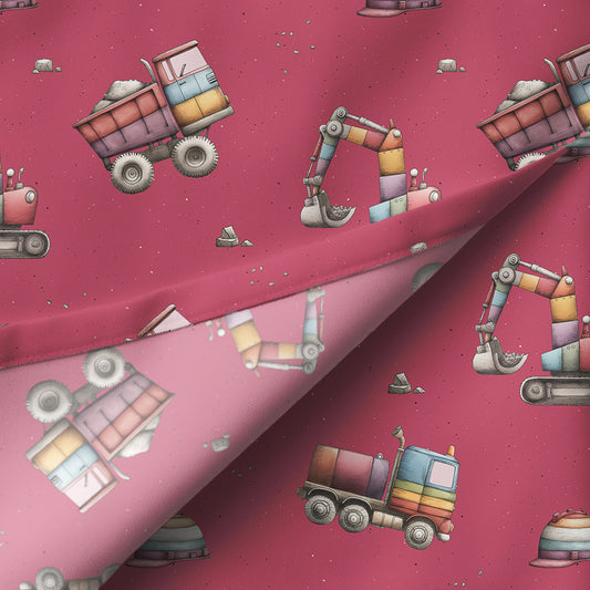 Exklusivdesign "BAUSTELLE" himbeer