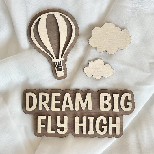 Flatlay Deko Set M "Dream big fly high"