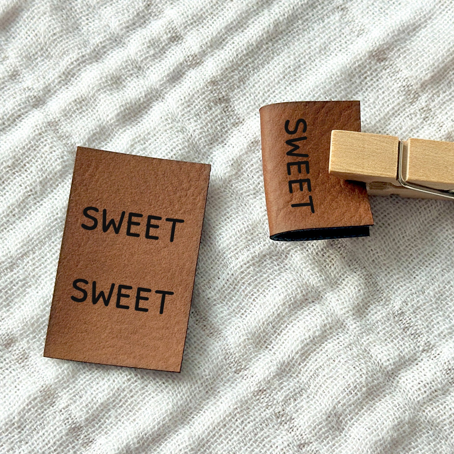 Label zum Einnähen "sweet"