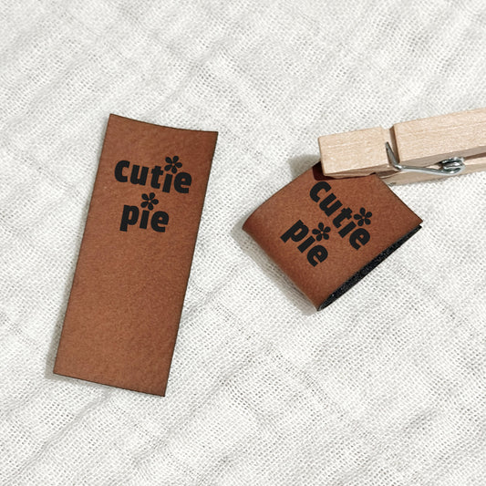 Umschlaglabel "cutie pie"