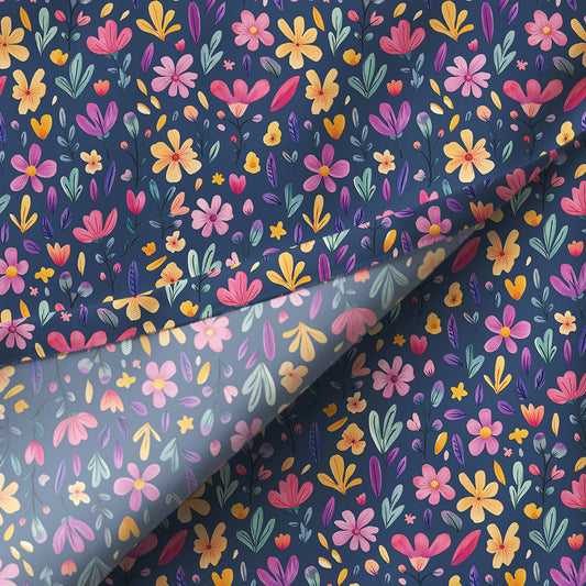 Exklusivdesign "FLOWER POWER" navy