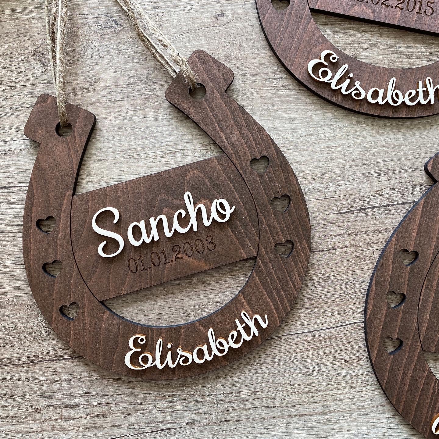 Boxenschild "Hufeisen"