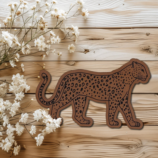 Formlabel "Leopard" gehend