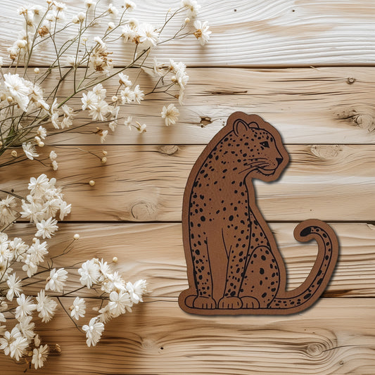 Formlabel "Leopard" sitzend