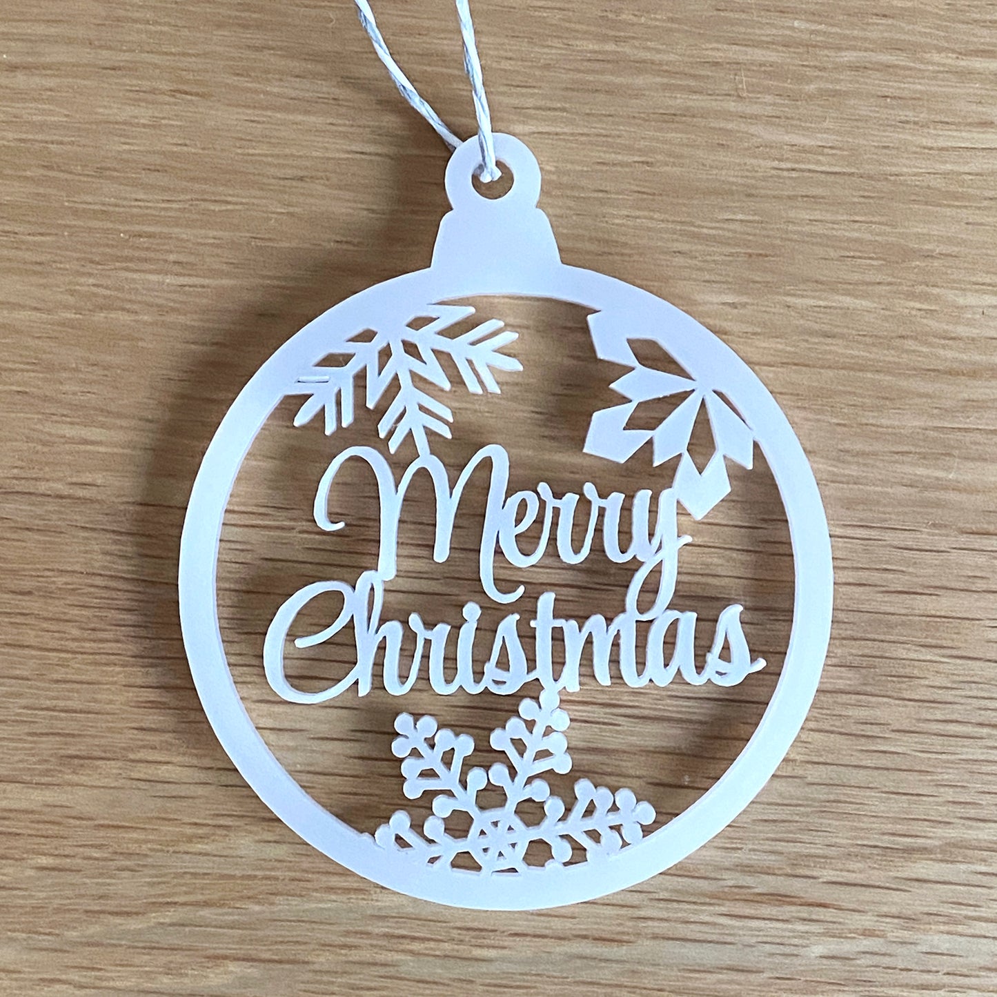 Weihnachtskugel "Merry Christmas"