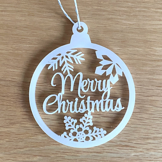 Weihnachtskugel "Merry Christmas"