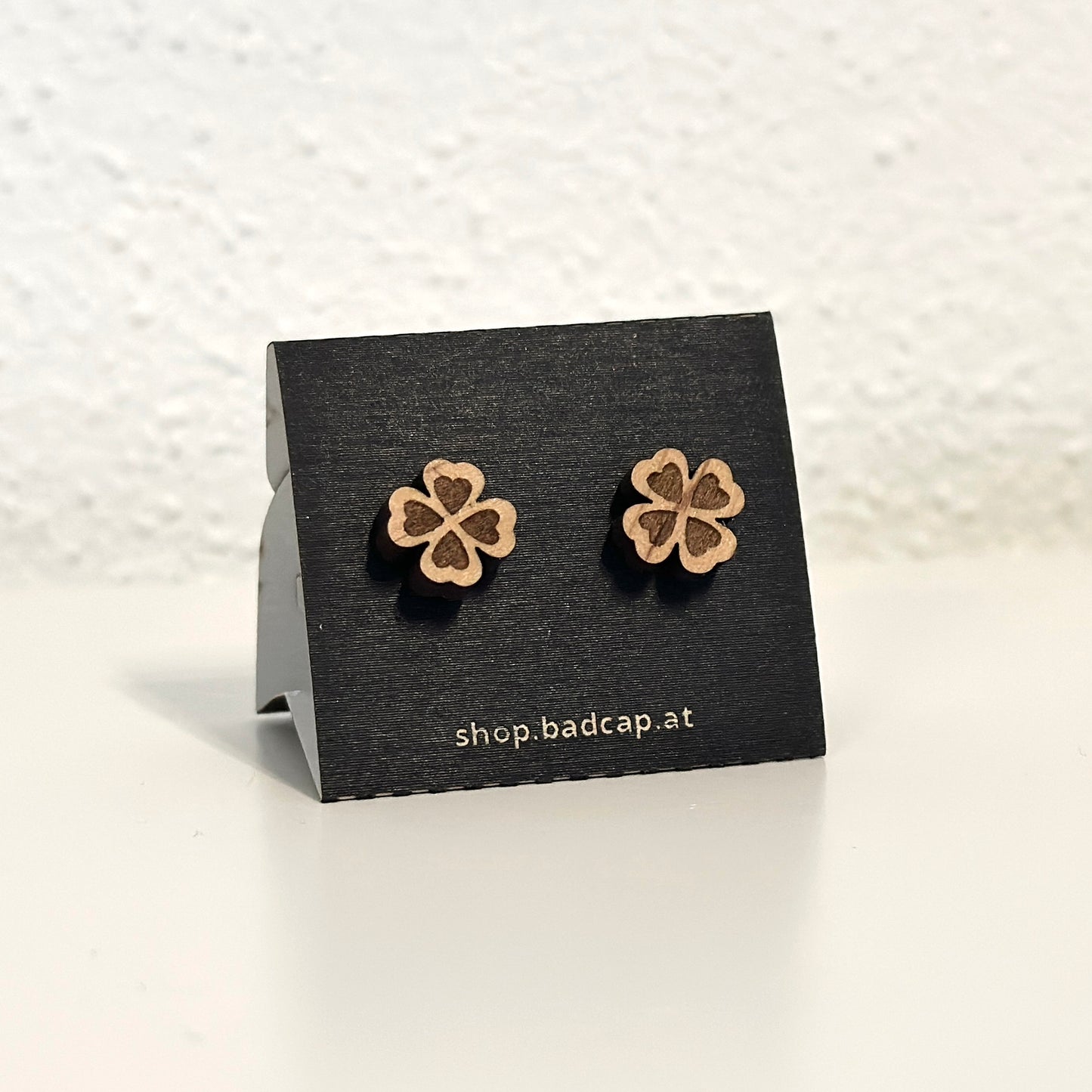 Ohrstecker "Glücksklee" Erle