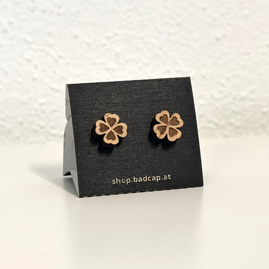 Ohrstecker "Glücksklee" Erle