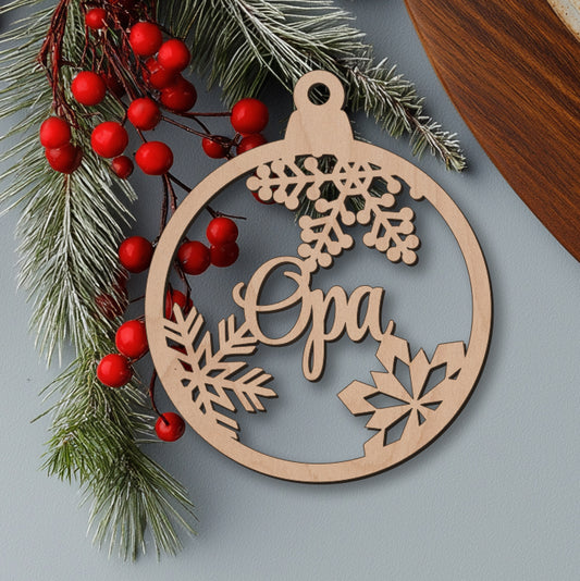 Weihnachtskugel "Opa"