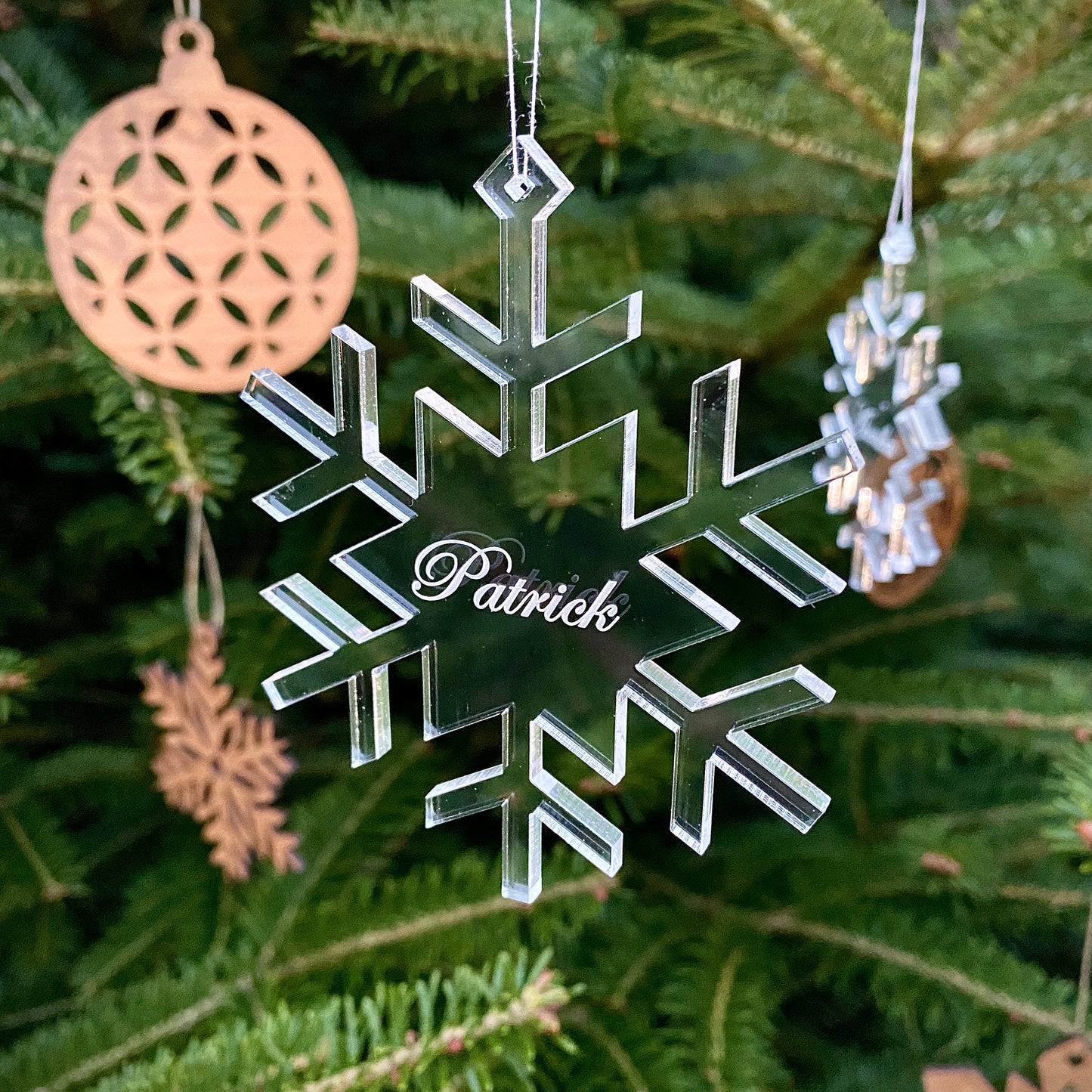 Schneeflocke personalisiert