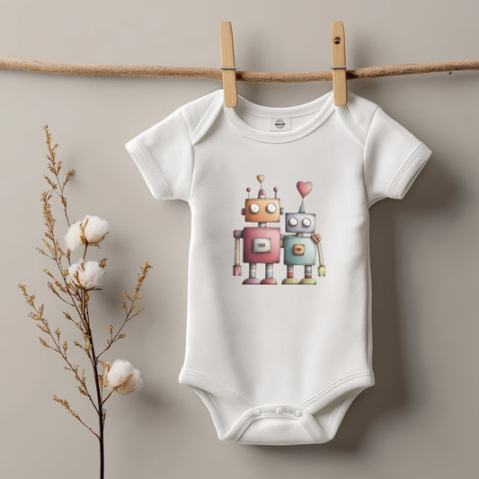 Bügelbild Design "ROBOT LOVE COUPLE A"