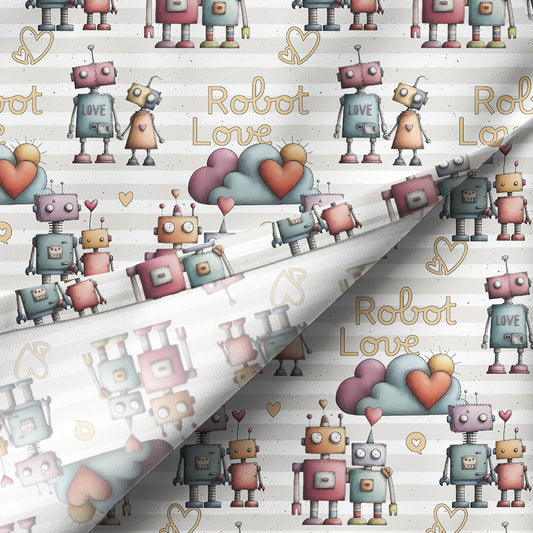 Non-exklusives Design "ROBOT LOVE" stripes B
