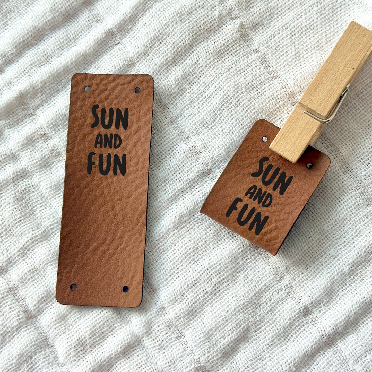 Umschlaglabel "Sun and Fun"